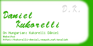 daniel kukorelli business card